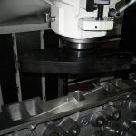 Machining the intake flange with the Rottler F65